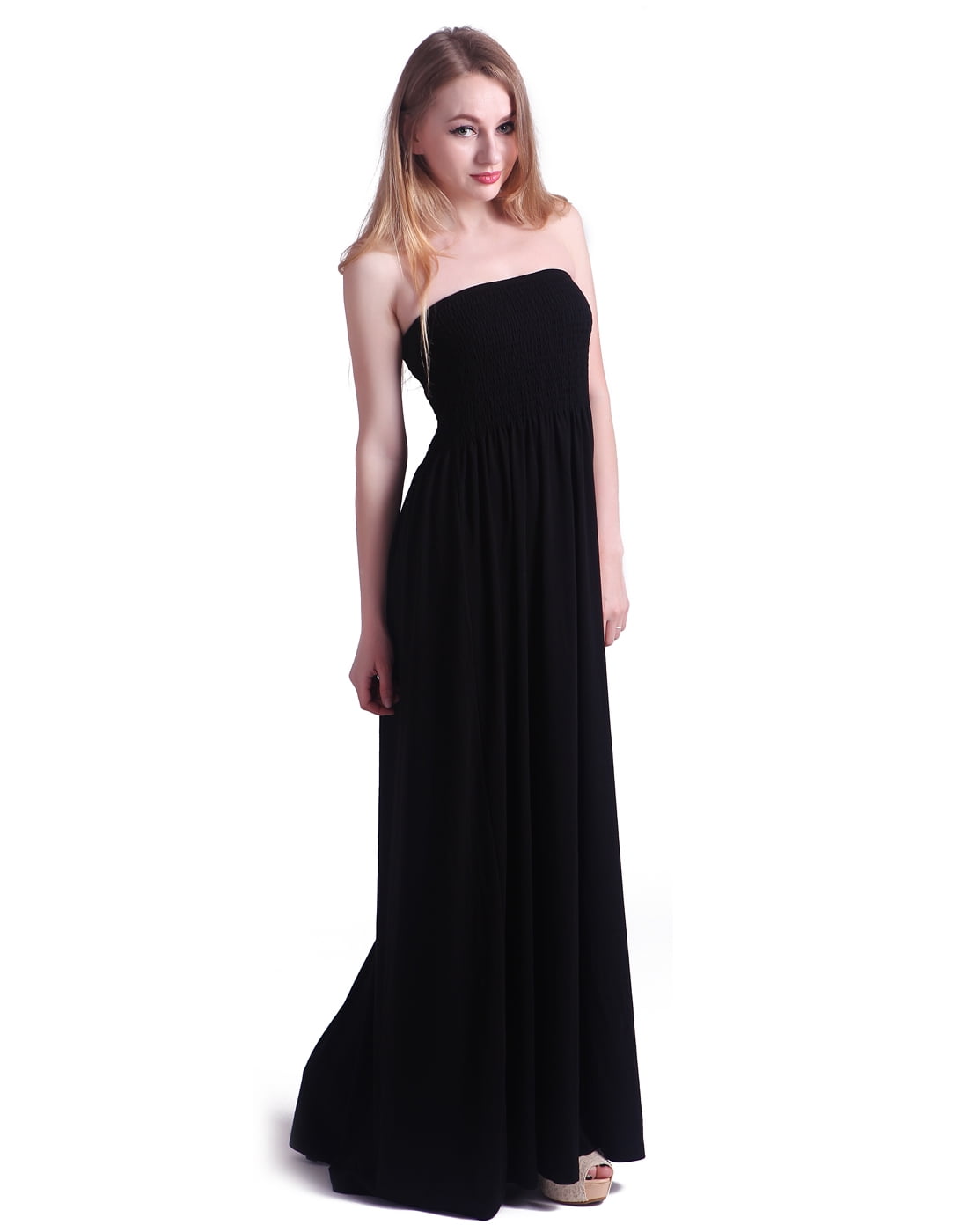Black strapless diamante maxi tube dress - HEIRESS BEVERLY HILLS | Tube  dress, Mermaid evening dresses, Black dresses classy